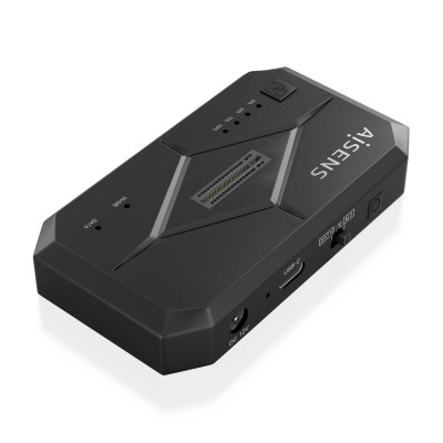 AISENS Estación de Docking SATA 2.53.5, M.2 NVMe a USB 3.03.1 Gen1, Clone, Negro