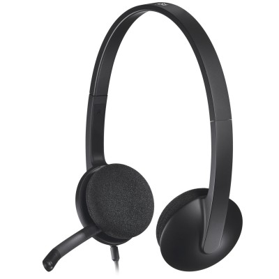 Logitech H340 Auriculares Alámbrico Diadema OficinaCentro de llamadas USB tipo A Negro