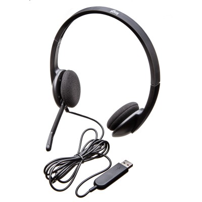 Logitech H340 Auriculares Alámbrico Diadema OficinaCentro de llamadas USB tipo A Negro