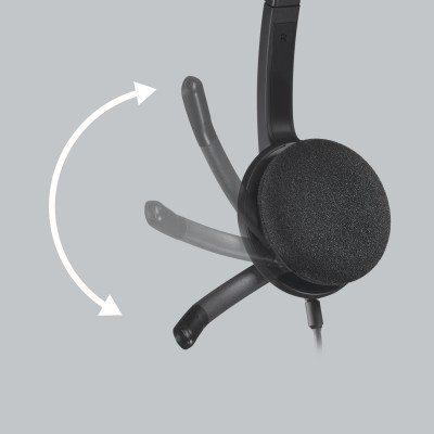 Logitech H340 Auriculares Alámbrico Diadema OficinaCentro de llamadas USB tipo A Negro