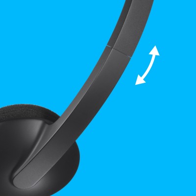 Logitech H340 Auriculares Alámbrico Diadema OficinaCentro de llamadas USB tipo A Negro