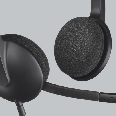 Logitech H340 Auriculares Alámbrico Diadema OficinaCentro de llamadas USB tipo A Negro