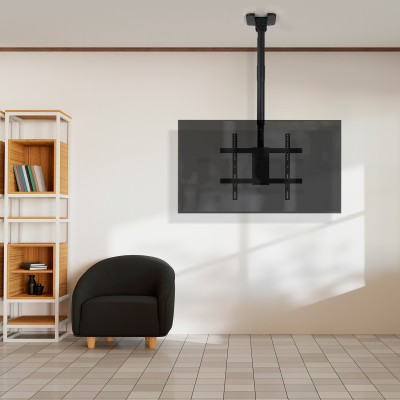 TooQ Soporte de Techo para Pantallas 32"-75", Negro