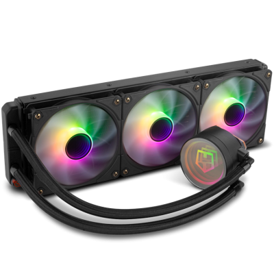 NOX NXHUMMERM360ARGB sistema de refrigeración para ordenador Procesador Sistema de refrigeración líquida todo en uno 12 cm Negr