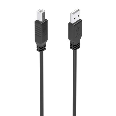 AISENS Cable USB 2.0 con Amplificador, Tipo AM-BM, Negro, 10m