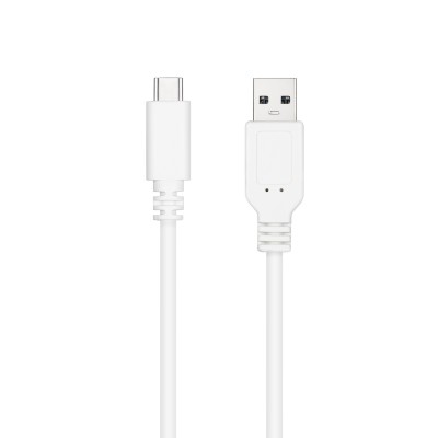 Nanocable Cable USB 2.0 3A, tipo USB-CM-AM, Blanco, 2 m
