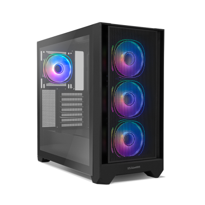 NOX Hummer PLASMA Midi Tower Negro