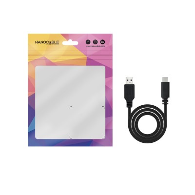 Nanocable Cable USB 2.0 3A, tipo USB-CM-AM, Negro, 1.5 m