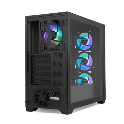 NOX Hummer PLASMA Midi Tower Negro