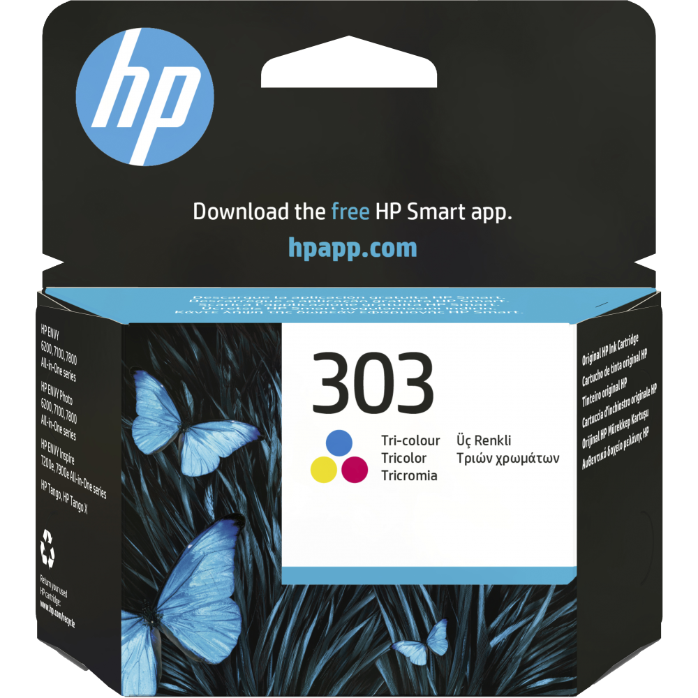 HP Cartucho de tinta Original 303 tricolor
