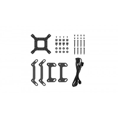 DeepCool LT240 Procesador Sistema de refrigeración líquida todo en uno 12 cm Negro 1 pieza(s)