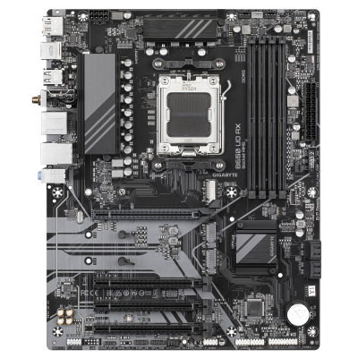 GIGABYTE B650 UD AX Placa Base - Compatible con CPUs AMD Ryzen Serie 9000, VRM de 6+2+2 fases, hasta 7600MHz DDR5 (OC), 1x PCIe