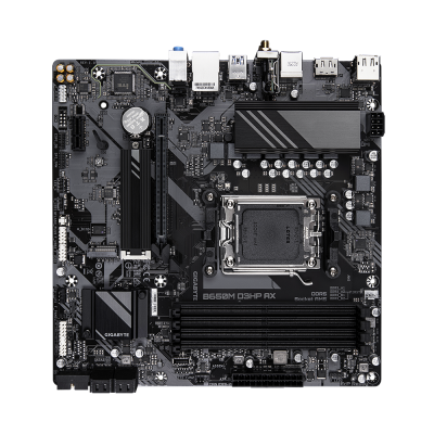 GIGABYTE B650M D3HP AX Placa base - AMD Ryzen serie 9000, VRM de 5+2+2 fases, hasta 7600 MHz DDR5 (OC), 2xPCIe 4.0 M.2, LAN 2,5
