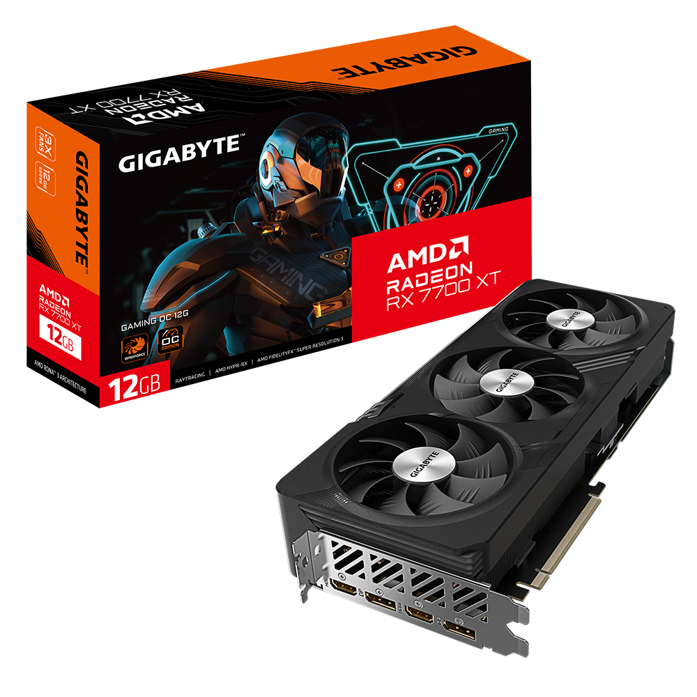 GIGABYTE GAMING Radeon RX 7700 XT OC 12G AMD 12 GB GDDR6