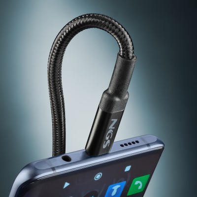 NGS KNOT 65W-3 cable USB USB 2.0 3 m USB C Negro