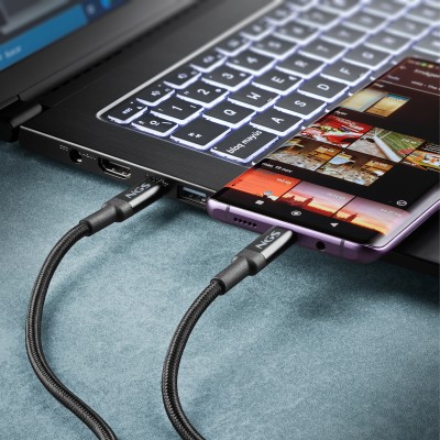 NGS KNOT 65W-3 cable USB USB 2.0 3 m USB C Negro