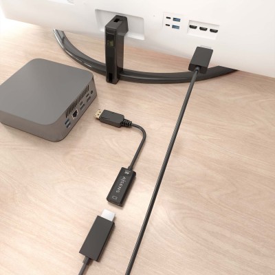 AISENS CONVERSOR DISPLAYPORT A HDMI 4K@60HZ, DPM-HDMIH, NEGRO, 15CM