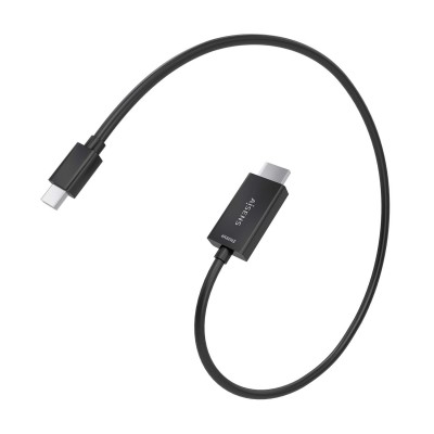AISENS Cable conversor MINI DP a HDMI 4K@60Hz, MINI DPM-HDMIM, Negro, 0.6m