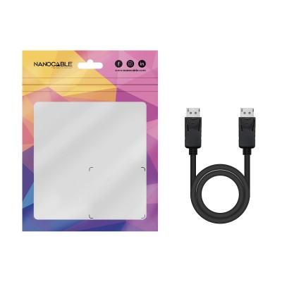 Nanocable Cable DisplayPort 1.2 CCS, DPM - DPM, Negro, 5.0 m