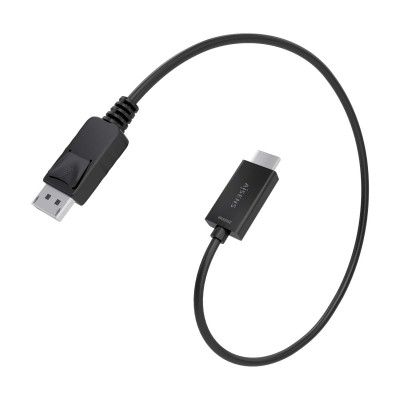 AISENS Cable conversor DisplayPort a HDMI 4K@60Hz, DPM-HDMIM, Negro, 0.6m