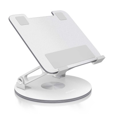 AISENS Soporte de Sobremesa Giratorio Ajustable Para Portatil  Tablet 7-13, Plata