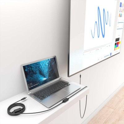 AISENS Cable USB 2.0 con Amplificador, Tipo AM-BM, Negro, 15m