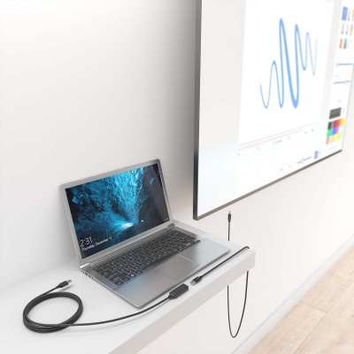 AISENS Cable USB 2.0 Prolongador con Amplificador, Tipo AM-AH, Negro, 5.0m