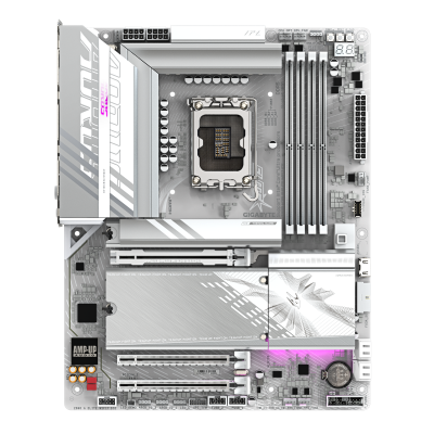 GIGABYTE Placa base Z890 AORUS ELITE WIFI7 ICE - Compatible con CPUs Intel Core Ultra (Serie 2), VRM de 16+1+2 fases, hasta 880