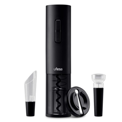 Ufesa 73205470 sacacorchos Abridor de vino eléctrico Negro