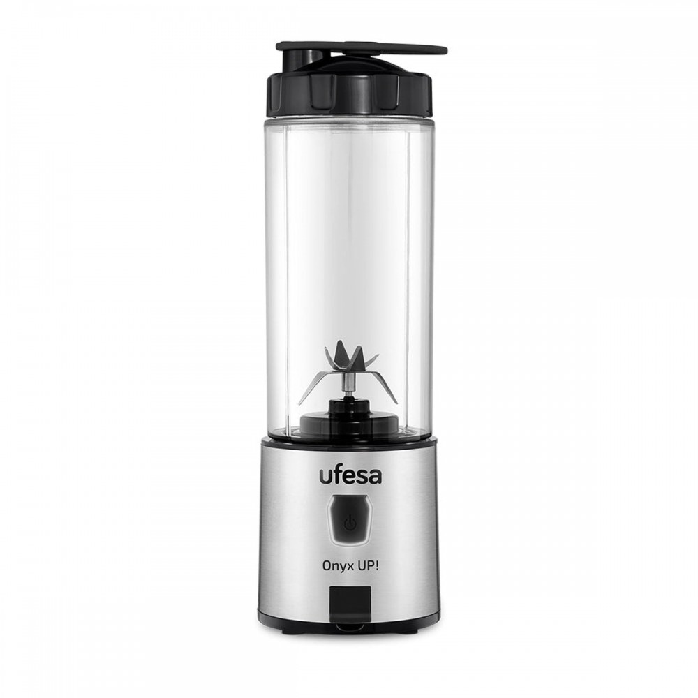Ufesa Onyx GO & UP! 0,4 L Batidora de vaso Negro, Acero inoxidable