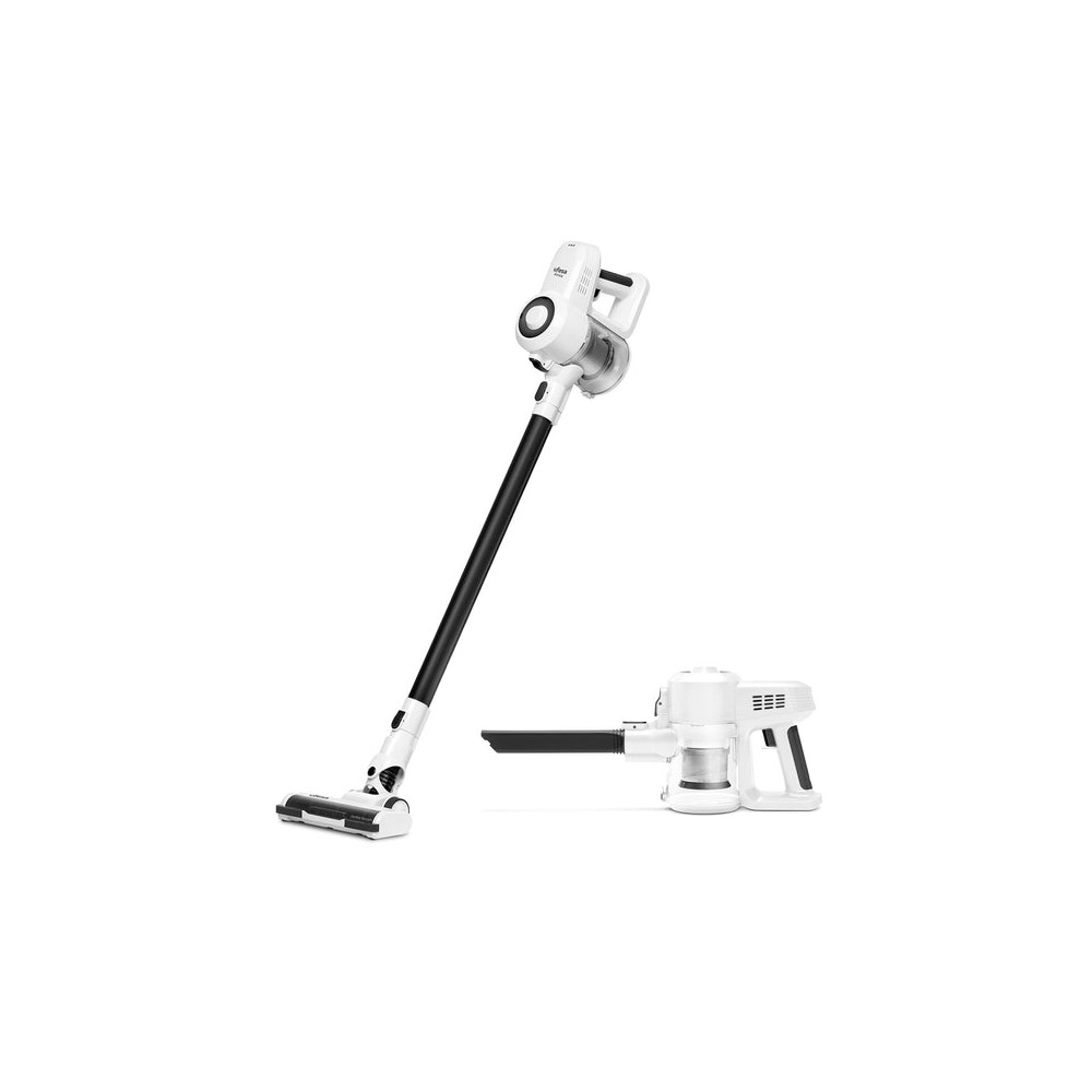 Ufesa 81405765 aspiradora de pie y escoba eléctrica Aspiradora escoba 2 en 1 Batería Secar HEPA Sin bolsa 13,5 W Negro, Blanco