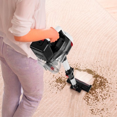 Ufesa Inspire U3 Digital Aspiradora escoba 2 en 1 Corriente alterna Secar Sin bolsa 0,8 L 130 W Negro, Rojo, Blanco 2 Ah