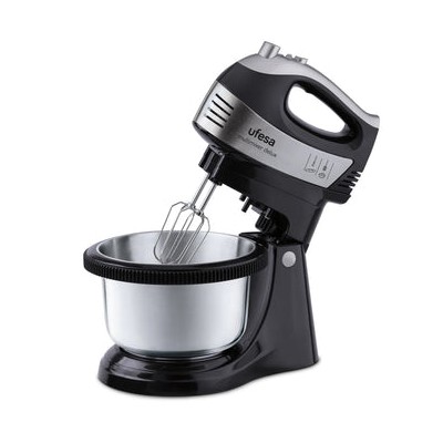 Ufesa BV5655 Gyro Delux Batidora de varillas 500 W Negro, Acero inoxidable