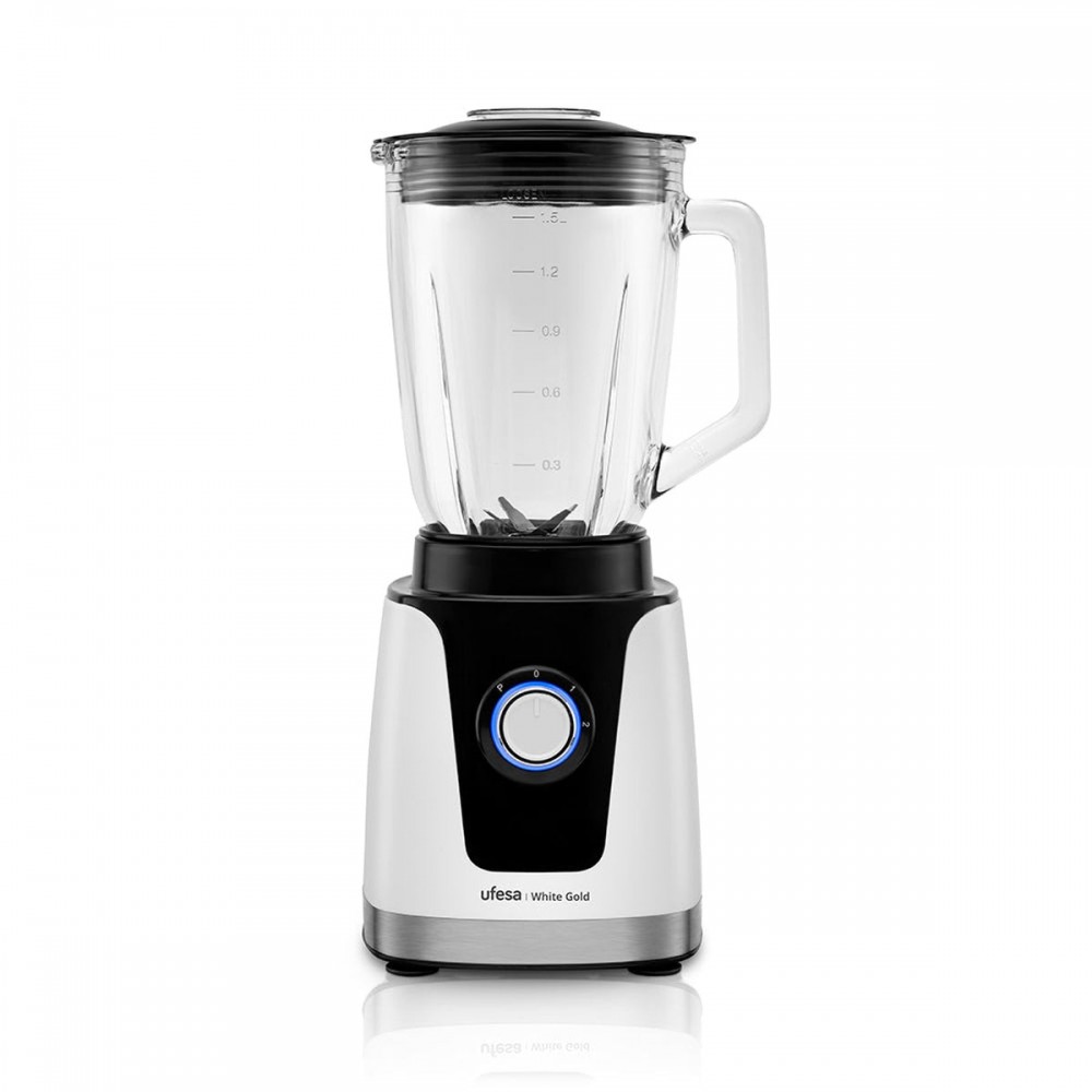 Ufesa 70205761 licuadora 1,5 L Batidora de vaso 1500 W Negro, Blanco