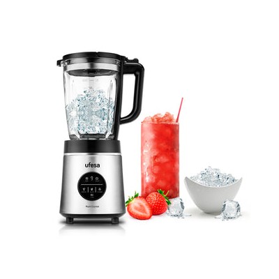 Ufesa Rock Crystal 1,75 L Batidora de vaso 1800 W Negro, Acero inoxidable