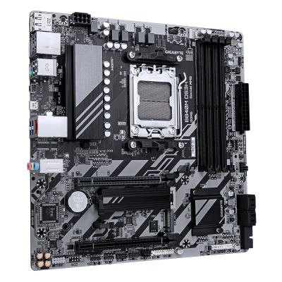 GIGABYTE B840M DS3H Placa base - Procesadores AMD Ryzen 9000, VRM de 8+2+2 fases, hasta 8200 MHz DDR5, 2xPCIe 4.0 M.2, LAN 2.5G