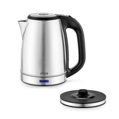 Ufesa Resia tetera eléctrica 1,7 L 2200 W Negro, Acero inoxidable