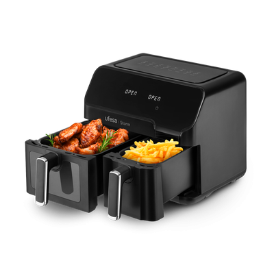 Ufesa Storm Doble 9 L 1700 W Freidora de aire caliente Negro