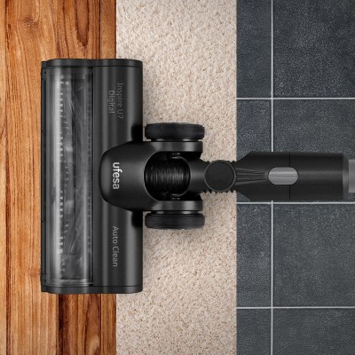 Ufesa Inspire U7 Digital Aspiradora escoba 2 en 1 Corriente alterna Secar Sin bolsa 0,6 L 500 W Negro, Gris 2 Ah