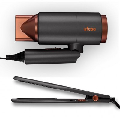 Ufesa 60305630 Utensilio de peinado Kit de peluquería Caliente Negro 900 W