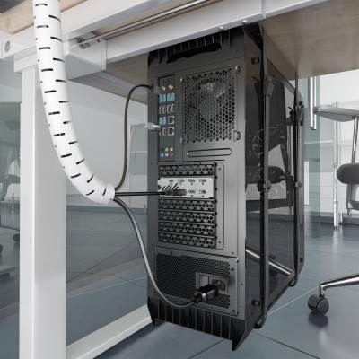 AISENS A151-0917 organizador de cables Universal Pasacables Blanco 1 pieza(s)