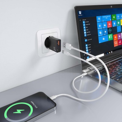 AISENS ASCH-30W2P047-BK cargador de dispositivo móvil Cámara digital, MP3, MP4, Teléfono móvil, Navegante, Portátil, Consola de