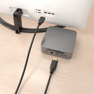 AISENS A125-0921 adaptador de cable de vídeo 7 m DisplayPort HDMI Negro