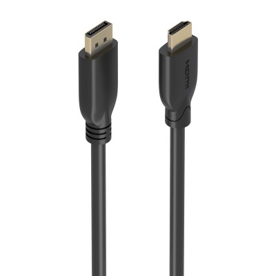 AISENS A125-0920 adaptador de cable de vídeo 5 m DisplayPort HDMI Negro