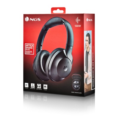 NGS ARTICA SHAKE Auriculares Inalámbrico Diadema LlamadasMúsica USB Tipo C Bluetooth Negro