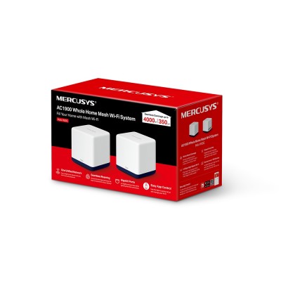 Mercusys Halo H50G(2-pack) Doble banda (2,4 GHz  5 GHz) Wi-Fi 5 (802.11ac) Blanco 3 Interno