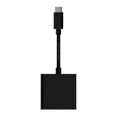 AISENS Conversor USB-C a VGA, USB-CM - HDB15H, Negro, 15cm