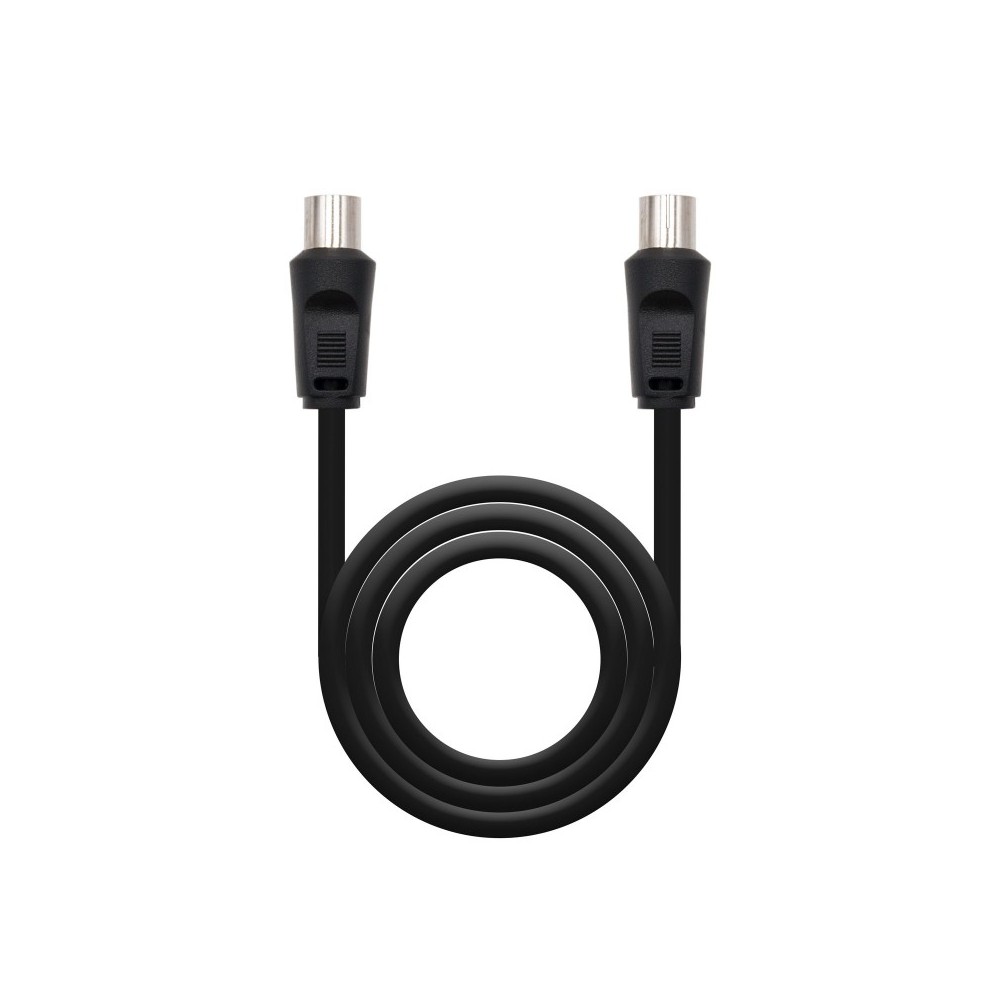 Nanocable 10.26.0202 cable coaxial 3C-2V 1,8 m 9,5 mm Negro