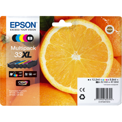 Epson Oranges Multipack 5-colours 33XL Claria Premium Ink