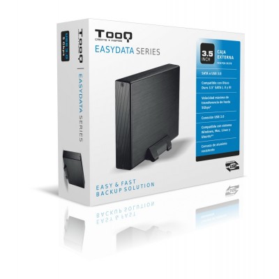 TooQ CAJA HDD 3,5" SATA A USB 2.03.0 NEGRA